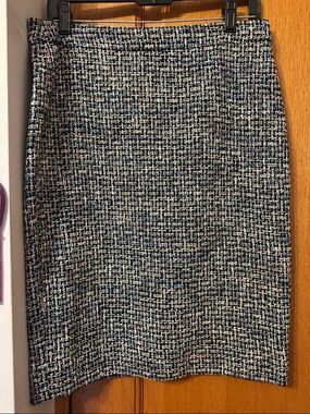 J. Crew Multi-Color Tweed Pencil Skirt